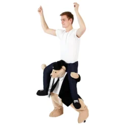 Ride On Jewish Rabbi Bear Costume 11 Ride On Jewish Rabbi Bear Costume -Hallmark Shop Piggyback Rideon Rabbi Dancing5