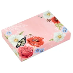 Hallmark Pink Floral Stationery Set And Desk Organizer Box 10 Hallmark Pink Floral Stationery Set And Desk Organizer Box -Hallmark Shop Pink Floral Stationery Set and Note Cards in Box 5STZ1186 05