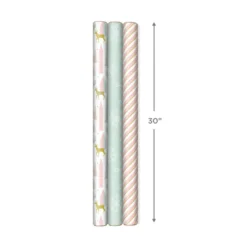 Hallmark Pink And Mint Assorted 3-Pack Christmas Wrapping Paper, 120 Sq. Ft. 13 Hallmark Pink And Mint Assorted 3-Pack Christmas Wrapping Paper, 120 Sq. Ft. -Hallmark Shop Pink and Mint Christmas Wrapping Paper Assortment 5JXW1083 07