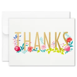 Hallmark Pretty Floral Assorted Blank Thank-You Notes, Box Of 24 -Hallmark Shop Pretty Floral Assorted Blank ThankYou Notes in Box 1499TYN2424 03