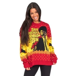 Pulp Fiction Merry Xmas Again Sweater -Hallmark Shop PulpFictionMerryXmasAgainSweater UFSM2083TV PULPFICTION 071