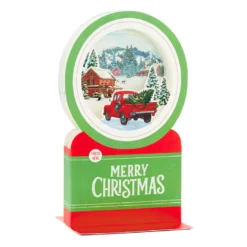 Hallmark Red Truck Snow Globe Musical 3D Pop-Up Christmas Card With Motion 11 Hallmark Red Truck Snow Globe Musical 3D Pop-Up Christmas Card With Motion -Hallmark Shop Red Truck Snowglobe 3D PopUp Music Motion Christmas Card 1299XOD9992 03