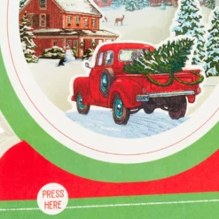 Hallmark Red Truck Snow Globe Musical 3D Pop-Up Christmas Card With Motion 13 Hallmark Red Truck Snow Globe Musical 3D Pop-Up Christmas Card With Motion -Hallmark Shop Red Truck Snowglobe 3D PopUp Music Motion Christmas Card 1299XOD9992 05