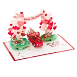Hallmark Special Delivery 3D Pop-Up Valentine's Day Card -Hallmark Shop Red Truck With Flowers 3D PopUp Valentines Day Card 1299IAV6066 04