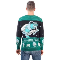 Rick And Morty Aww Geez, Rick Ugly Christmas Sweater 8 Rick And Morty Aww Geez, Rick Ugly Christmas Sweater -Hallmark Shop Rick and Morty Aww Geez Rick Ugly Christmas Sweater Back