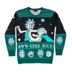 Women's Rick And Morty Aww Geez, Rick Ugly Christmas Sweater -Hallmark Shop RickandMortyAwwGeez RickUglyChristmasSweater RMSM2285TV RickMortyAlien 61 896c0582 4f93 4ee1 a7b7 6758bfc33fc5