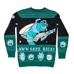 Rick And Morty Aww Geez, Rick Ugly Christmas Sweater 11 Rick And Morty Aww Geez, Rick Ugly Christmas Sweater -Hallmark Shop RickandMortyAwwGeez RickUglyChristmasSweater RMSM2285TV RickMortyAlien 63