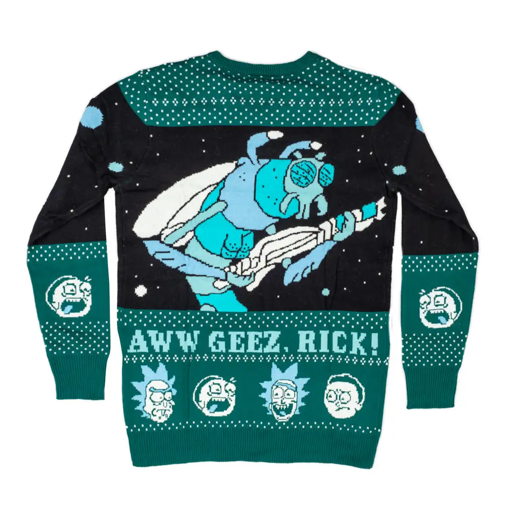 Rick And Morty Aww Geez, Rick Ugly Christmas Sweater 6 Rick And Morty Aww Geez, Rick Ugly Christmas Sweater - Image 6