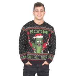 Rick And Morty Boom! PickleRick Ugly Christmas Sweater