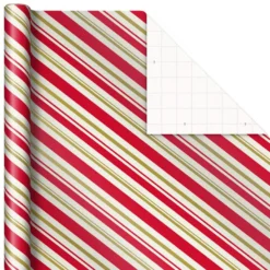Hallmark Santa And Stripes 2-Pack Christmas Wrapping Paper Assortment, 160 Sq. Ft. 11 Hallmark Santa And Stripes 2-Pack Christmas Wrapping Paper Assortment, 160 Sq. Ft. -Hallmark Shop Santa and Stripes Assorted Christmas Wrapping Paper 5JXW1055 06