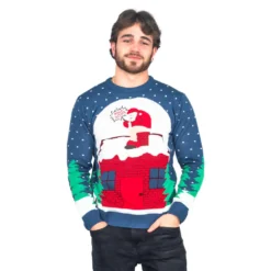 Santa Claus Pooping Chimney Ugly Christmas Sweater -Hallmark Shop SantaClausPoopingChimneyUglyChristmasSweater SantaPoopingUCS 016