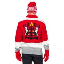 Santa Clause Movie Sweater, Hat, Mittens Deluxe Set Costume Cosplay 11 Santa Clause Movie Sweater, Hat, Mittens Deluxe Set Costume Cosplay -Hallmark Shop SantaClauseMovieSweater Hat MittensDelxueSetCostumeCosplay 220934 SantaClauseSet 351