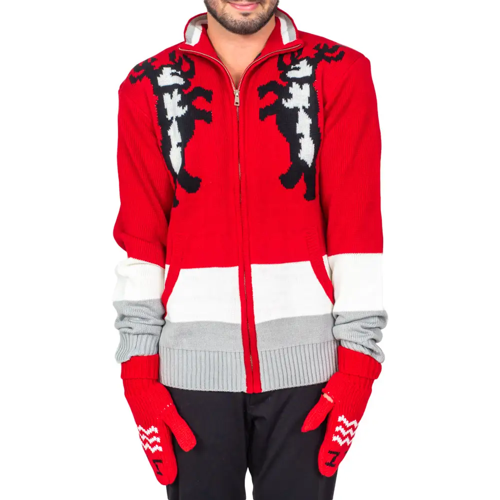 Santa Clause Movie Sweater, Hat, Mittens Deluxe Set Costume Cosplay 3 Santa Clause Movie Sweater, Hat, Mittens Deluxe Set Costume Cosplay - Image 3