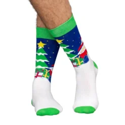 Santa's Butt Crack Ugly Christmas Socks - Adult -Hallmark Shop Santas butt crack ugly Christmas socks 003