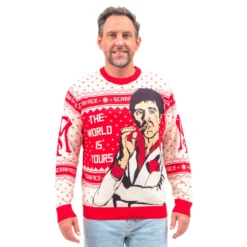 Scarface The World Is Yours Tony Montana Ugly Christmas Sweater