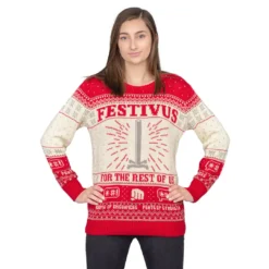 Women's Seinfeld Festivus For The Rest Of Us Pole Ugly Christmas Sweater 6 Women's Seinfeld Festivus For The Rest Of Us Pole Ugly Christmas Sweater -Hallmark Shop SeinfeldFestivusForTheRestOfUsPoleSweater uglysweater60 46