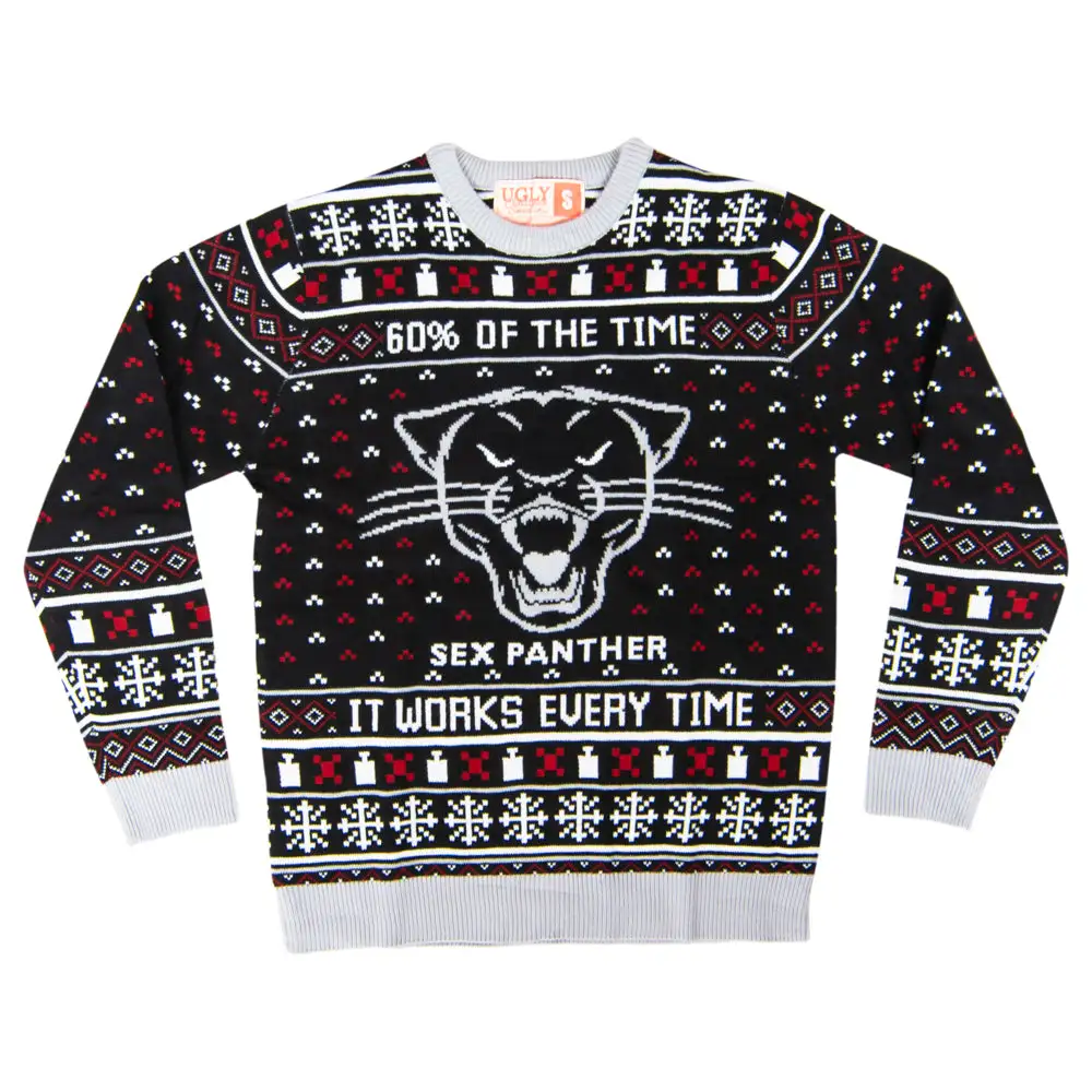 Sex Panther Black Ugly Christmas Sweater 5 Sex Panther Black Ugly Christmas Sweater - Image 5