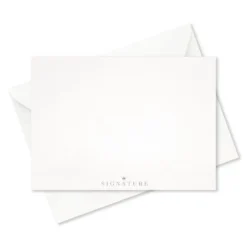 Hallmark Silver Stars And Blue Glitter Blank Note Cards, Box Of 8 -Hallmark Shop Silver Stars and Blue Glitter Blank Note Cards 1499NOT1016 04