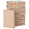 Hallmark Snowflakes And Stripes 12-Pack Designed Brown Shirt Boxes