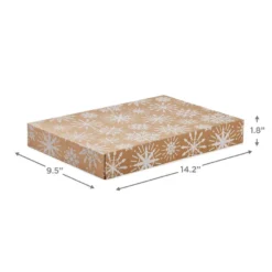 Hallmark Snowflakes And Stripes 12-Pack Designed Brown Shirt Boxes -Hallmark Shop Snowflakes and Stripes 12Pack Designed Shirt Boxes 5XBC1123 03