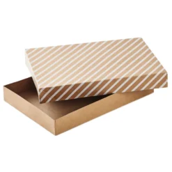 Hallmark Snowflakes And Stripes 12-Pack Designed Brown Shirt Boxes -Hallmark Shop Snowflakes and Stripes 12Pack Designed Shirt Boxes 5XBC1123 04