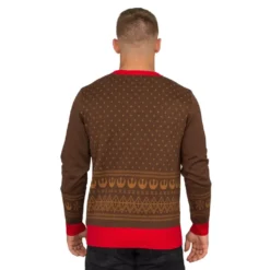 Star Wars Chewbacca Furry Face With Santa Hat Ugly Christmas Sweater -Hallmark Shop Star Wars Chewbacca Furry Face with Santa Hat Ugly Sweater 5