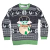 Kids Star Wars Baby Yoda The Child Forces Trees Ugly Christmas Sweater
