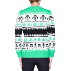 Star Wars The Mandalorian Baby Yoda Child Lights Ugly Christmas Sweater 5 Star Wars The Mandalorian Baby Yoda Child Lights Ugly Christmas Sweater -Hallmark Shop StarWarsTheMandalorianBabyYodaStockingSweater RWTM2KS MandoTheStocking 2481