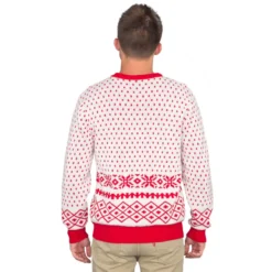 The Beatles Abbey Road Red And White Ugly Christmas Sweater -Hallmark Shop The Beatles Abbey Road Red and White Ugly Christmas Sweater 3