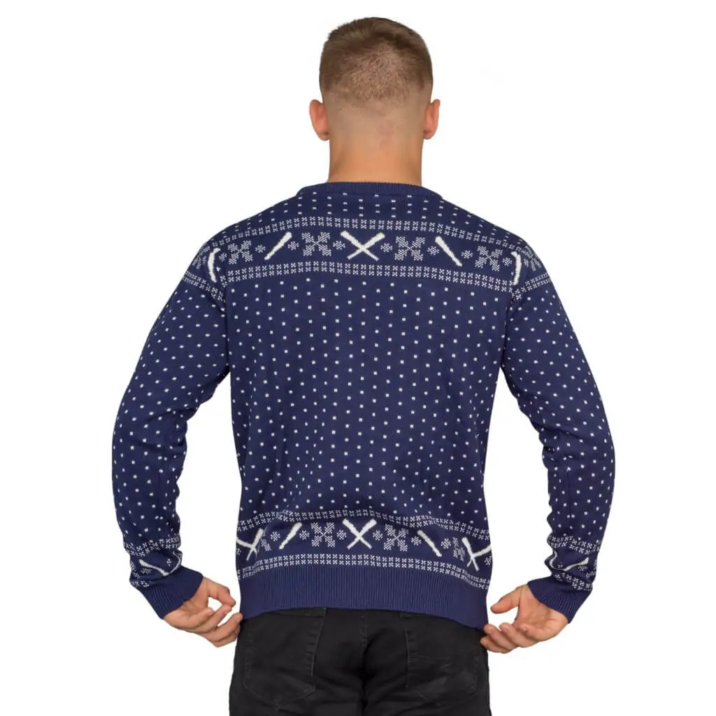 The Sandlot You're Killing Me Smalls Navy Ugly Christmas Sweater 3 The Sandlot You're Killing Me Smalls Navy Ugly Christmas Sweater - Image 3