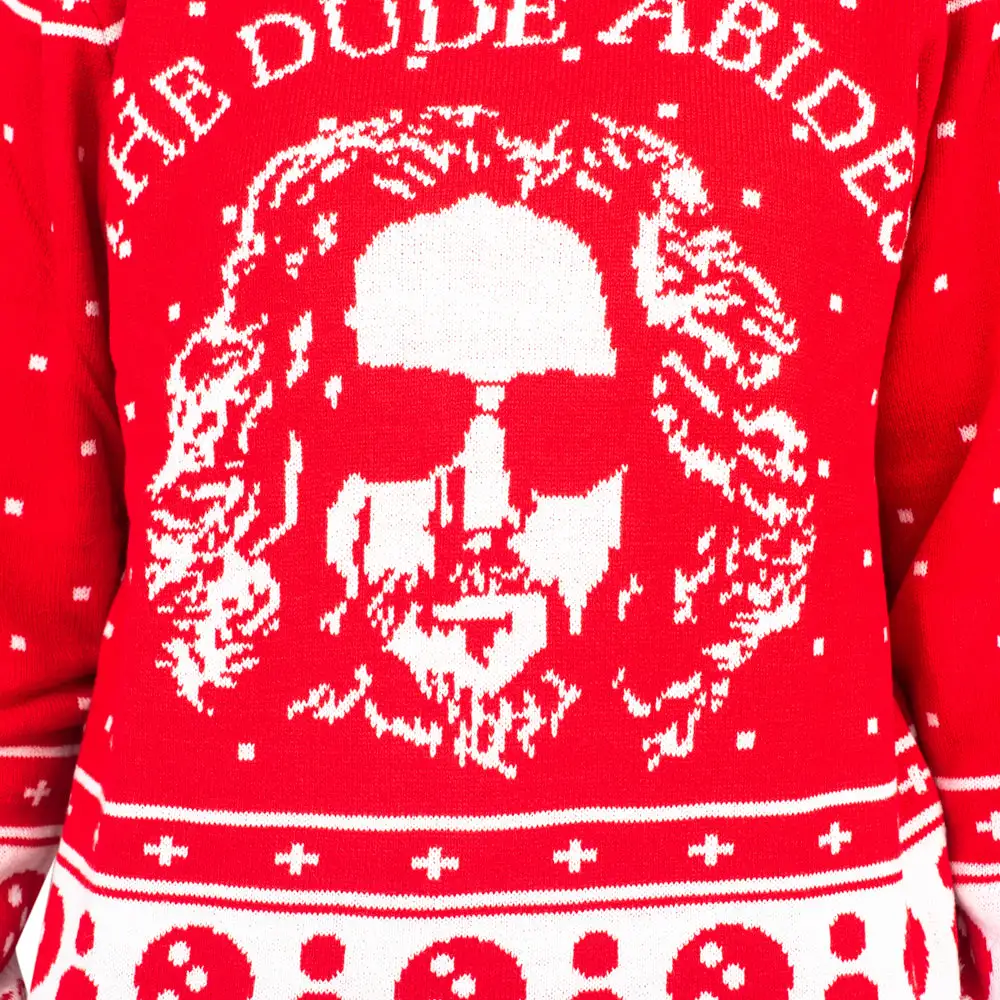 The Big Lebowski The Dude Abides Ugly Christmas Sweater 2 The Big Lebowski The Dude Abides Ugly Christmas Sweater - Image 2