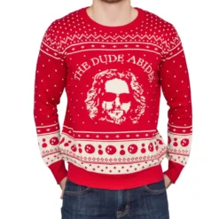 The Big Lebowski The Dude Abides Ugly Christmas Sweater 7 The Big Lebowski The Dude Abides Ugly Christmas Sweater -Hallmark Shop TheBigLebowskiTheDudeAbidesUglyChristmasSweater bigl020 67
