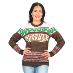 Women's The Office Dwight Schrute Farms Beets Ugly Christmas Sweater