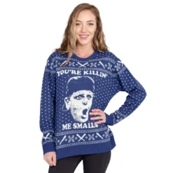 Women's The Sandlot You're Killing Me Smalls Navy Ugly Christmas Sweater -Hallmark Shop TheSandlotYou reKillingMeSmallsNavyUglyChristmasSweater TheSandlotUCS Navy 76