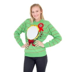 Women's Ugliest Sweater Award Humorous Ugly Christmas Sweater (with Mirror) -Hallmark Shop UgliestSweaterAwardHumorousUglyChristmasSweater withMirror uglysweater56 23
