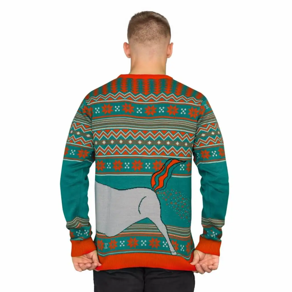 Unicorn Candy Canes And Star Dust Ugly Christmas Sweater 3 Unicorn Candy Canes And Star Dust Ugly Christmas Sweater - Image 3