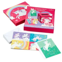Hallmark Colorful Unicorn Classroom Valentines Set With Light-Up, Musical Mailbox 9 Hallmark Colorful Unicorn Classroom Valentines Set With Light-Up, Musical Mailbox -Hallmark Shop Unicorn Kids Classroom Exchange Valentines and Box 5VBX2959 05