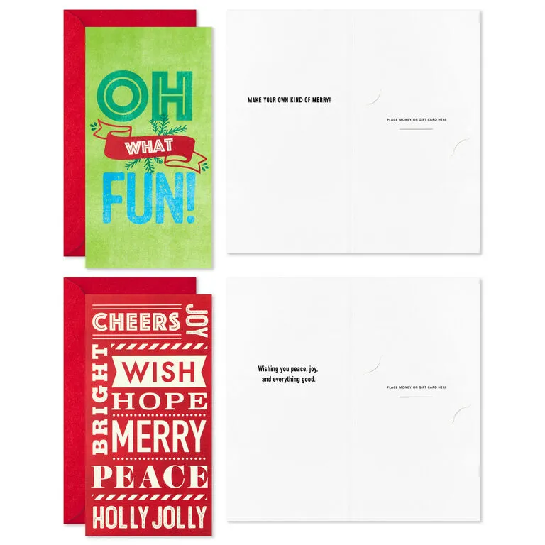 Hallmark Vintage Letterpress Money Holder Boxed Christmas Cards Assortment, Pack Of 36 3 Hallmark Vintage Letterpress Money Holder Boxed Christmas Cards Assortment, Pack Of 36 - Image 3