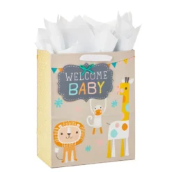 Hallmark 13" Welcome Baby 3-Pack Assorted Gift Bags With Tissue -Hallmark Shop Welcome Baby 3Pack Assorted Large Gift Bags Tissue 5EGB6421 07