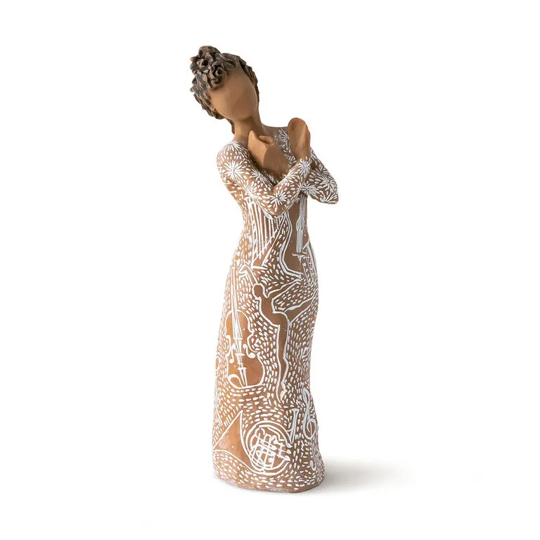Willow Tree Music Speaks Woman Figurine, 7" 1 Willow Tree Music Speaks Woman Figurine, 7"