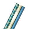 Hallmark Winter Glow 3-Pack Christmas Wrapping Paper Assortment, 80 Sq. Ft.