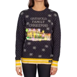 Women's Griswold Family Christmas Ugly Christmas Sweater - LED Lights -Hallmark Shop Women E2 80 99s Griswold Family Christmas Ugly Christmas Sweater E2 80 93 LED Lights 1