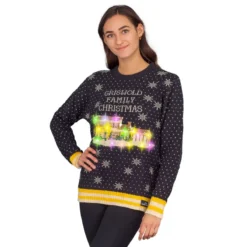 Women's Griswold Family Christmas Ugly Christmas Sweater - LED Lights -Hallmark Shop Women E2 80 99s Griswold Family Christmas Ugly Christmas Sweater E2 80 93 LED Lights 4