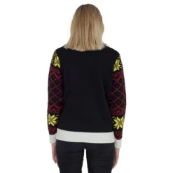 Women's Harry Potter Owl Deathly Hallows Ugly Christmas Sweater -Hallmark Shop Women E2 80 99s Harry Potter Owl Deathly Hallows Sweater Back