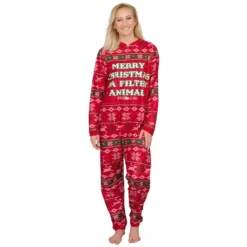 Women's Home Alone Merry Christmas Ya Filthy Animal Pajamas Jump Suit