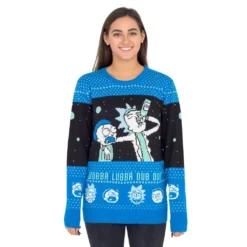 Women's Wubba Lubba Dub Dub - Rick And Morty Ugly Christmas Sweater