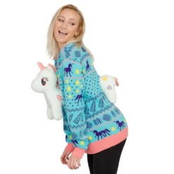 Women's 3D Unicorn Ugly Christmas Sweater -Hallmark Shop Womens 3D Unicorn Ugly Christmas Sweater 15