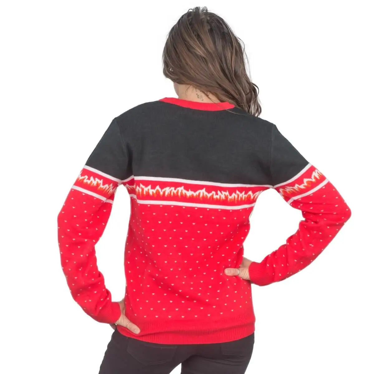 Women's Beware The Krampus 3D Ugly Christmas Sweater 4 Women's Beware The Krampus 3D Ugly Christmas Sweater - Image 4