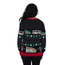 Women's Christmas Vacation Fun Old-Fashioned Family Ugly Christmas Sweater -Hallmark Shop Womens Christmas Vacation Fun Old Fashioned Family Sweater Back