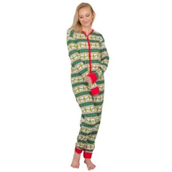Women's Grinch Family Faces Christmas Pajamas Union Suit -Hallmark Shop Womens Grinch Family Faces Christmas Pajama Union Suit 1